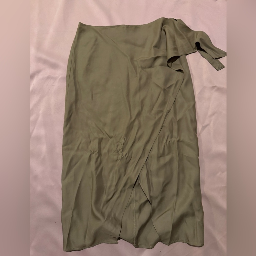 French Connection Olive Maxi Skirt
